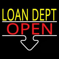 Loan Dept Open Neon Sign