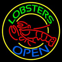 Lobsters Open Neon Sign