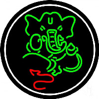 Lord Ganesha With Border Neon Sign