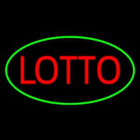 Lotto Oval Green Neon Sign