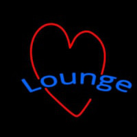 Lounge With Heart Neon Sign