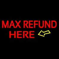 Ma  Refund Here Neon Sign