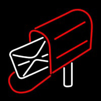 Mailbo  Red Logo Neon Sign
