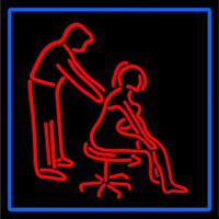Male Female Massage Logo Neon Sign