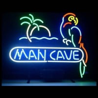 Man Cave Parrot Neon Sign