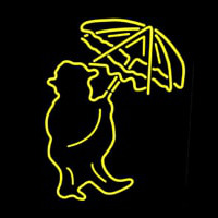 Man With Umbrella Neon Sign