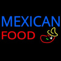 Me ican Food Logo Neon Sign