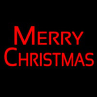 Merry Christmas Block Neon Sign