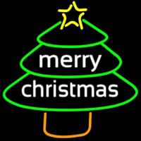 Merry Christmas Tree Neon Sign