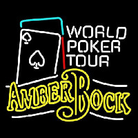 Michelob Amber Bock World Poker Tour Neon Sign