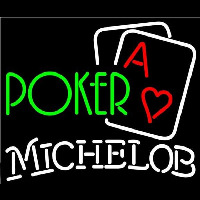 Michelob Green Poker Beer Sign Neon Sign