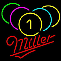 Miller Billiards Rack Pool Beer Sign Neon Sign