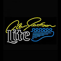 Miller Lite Alan Jackson Guitar Neon Sign