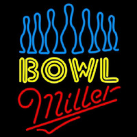 Miller Ten Pin Bowling Beer Sign Neon Sign