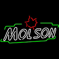 Molson Double Stroke Maple Neon Sign