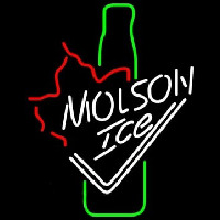 Molson Ice Bottle Neon Sign