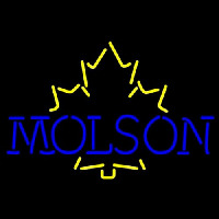 Molson Yellow Maple Leaf Neon Sign