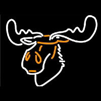 Moose Head Logo Neon Sign