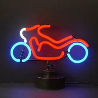 Motorcycle Desktop Neon Sign
