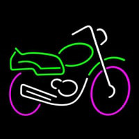 Motorcycle Multicolored Logo Neon Sign