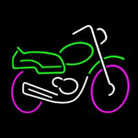 Motorcycle Multicolored Logo Neon Sign