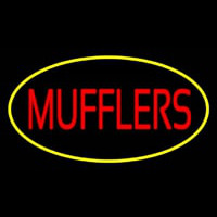 Mufflers Yellow Oval Neon Sign