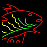 Multi Color Fish Neon Sign