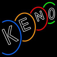 Multi Color Keno Neon Sign