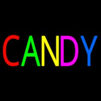 Multi Colored Block Candy Neon Sign
