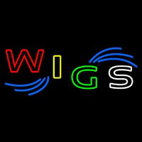 Multi Colored Wigs Neon Sign