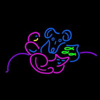 Multicolor Pet Logo Neon Sign