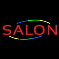 Multicolored Double Stroke Salon Neon Sign