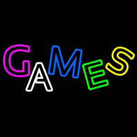 Multicolored Games Neon Sign