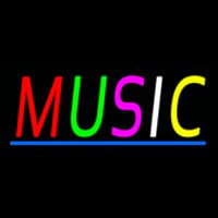 Multicolored Music 2 Neon Sign
