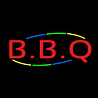 Multicolored Red Bbq Neon Sign