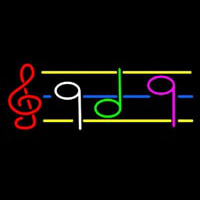 Musical Notes Neon Sign