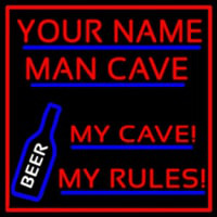 My Cave My Rules Man Cave Neon Sign