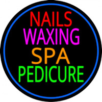 Nails Wa ing Spa Pedicure Neon Sign