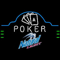Natural Light Poker Ace Cards Beer Sign Neon Sign