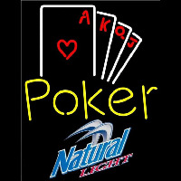 Natural Light Poker Ace Series Beer Sign Neon Sign