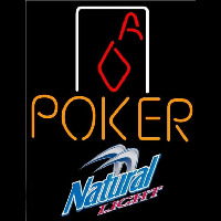 Natural Light Poker Squver Ace Beer Sign Neon Sign