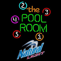 Natural Light Pool Room Billiards Beer Sign Neon Sign