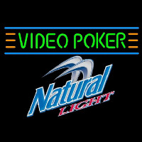 Natural Light Video Poker Beer Sign Neon Sign