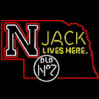 Nebraska Jack Lives Here Neon Sign