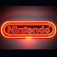 Nintendo Black Neon Sign