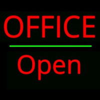 Office Open Green Line Neon Sign