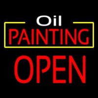 Oil Painting Block Open Neon Sign