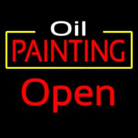 Oil Painting Open Neon Sign