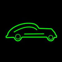 Old Green Car Neon Sign