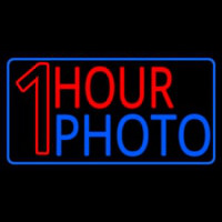 One Hour Photo With Border Neon Sign
